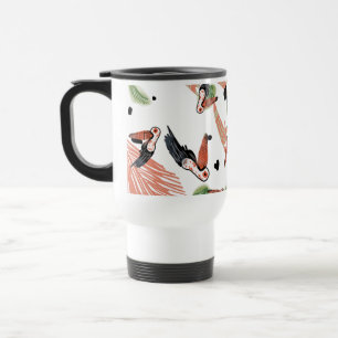Toucan Vogels Zomer Tropisch Groene Kunst Reisbeker
