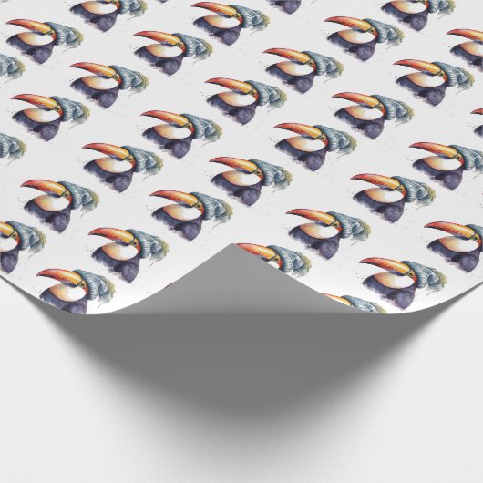 Toucan Winter Vibes Cadeaupapier (Hoek)
