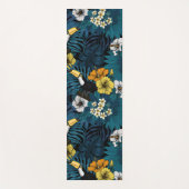 Toucans and tropical flora, blue, yellow, oranje yogamat (Voorkant)