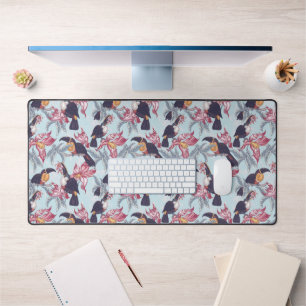Toucans Avec Fleurs Exotiques
