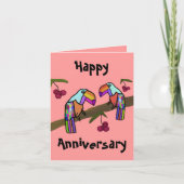 Toucans blij Jubileum Kaart (Voorkant)