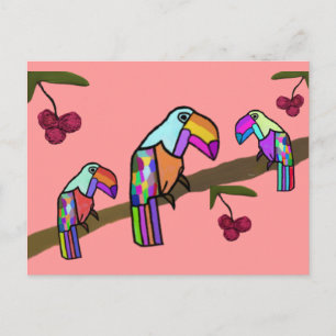 Toucans-Briefkaart Briefkaart