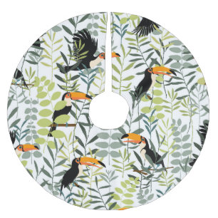  Toucans groen blad patroon Kerstboom Rok