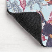 Toucans met exotische bloemen muismat (Hoek)