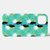 Toucans op Blauwgroen Case-Mate iPhone Case (Achterkant (horizontaal))