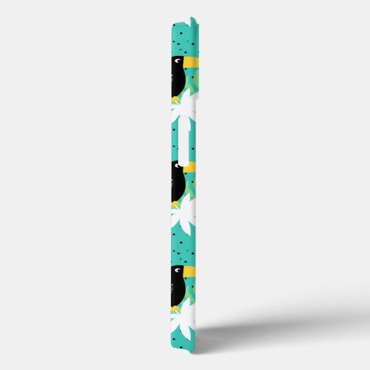 Toucans op Blauwgroen Case-Mate iPhone Case (Achterkant / Rechts)
