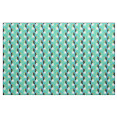Toucans op Blauwgroen Stof (Fat Quarter)