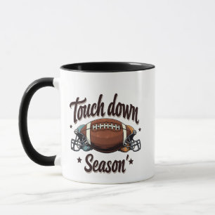 Touch Down Season Fantasy Football Rugby Gift Mok