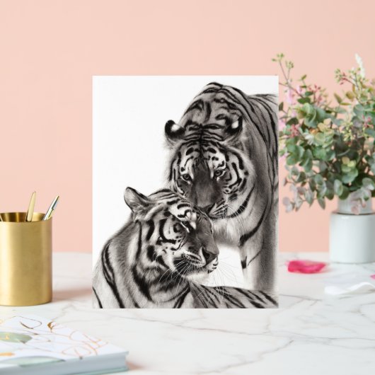 Touch - Oeuvre originale de tigre peinte à la main (Mariage)