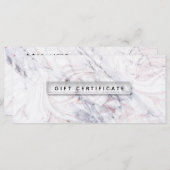 Touch of Roos White & Grey Marble Gift Certificate (Voorkant / Achterkant)