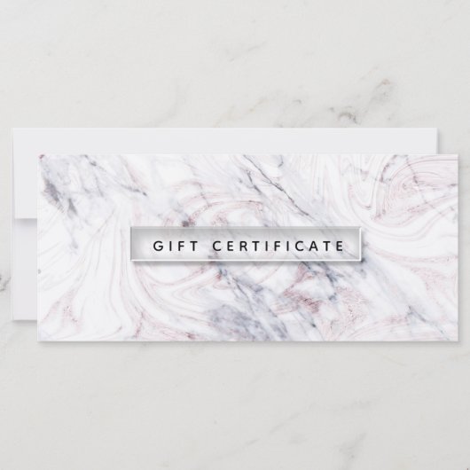 Touch of Roos White & Grey Marble Gift Certificate (Voorkant)