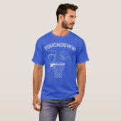 "Touchdown!" Basketbal T-shirt (Voorkant volledig)