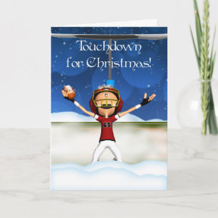 Touchdown For Christmas - American Football Feestdagen Kaart