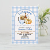 Touchdown het is een luierdouche Pumpkin Beer Herf Kaart (Staand voorkant)