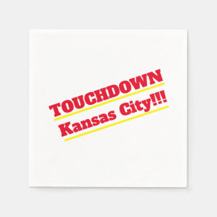 Touchdown Kansas City Cocktail Napkins Servet