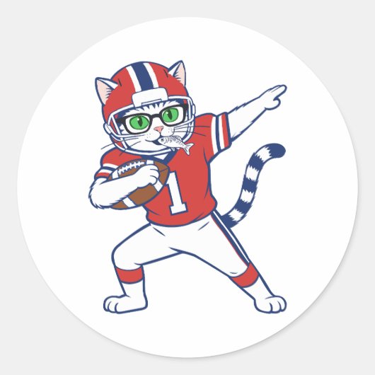 Touchdown Kat Stickers (Voorkant)