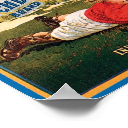 Touchdown Merk  Crate Label Poster (Hoek)