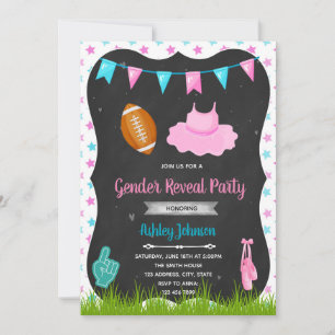 Touchdown of tutu gender onthullen uitnodiging