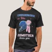 Touchdown of Tutu Godmother Loves You Gender Revea T-shirt (Voorkant)