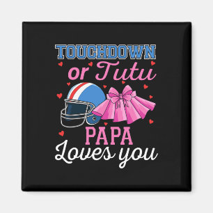 Touchdown Of Tutu Papa Houdt Van Je Voetbal Geslac Magneet