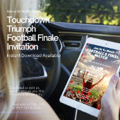 Touchdown Triumph Football Finale Invitation