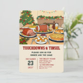 Touchdowns and Tinsel Dinner Invitation (Debout devant)