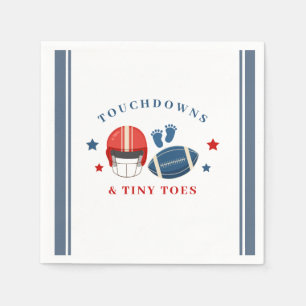 Touchdowns en kleine tenen, Football baby shower Servet