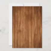 Touchdowns et Turquie Thanksgiving Invitation (Dos)