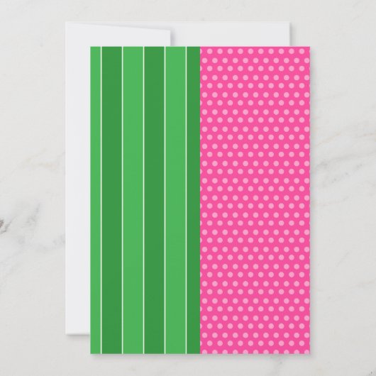 Touchdowns et Tutus Invitations d'anniversaire (Dos)