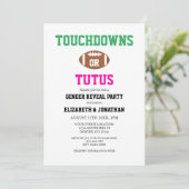 Touchdowns of tutus Gender onthullen Kaart (Staand voorkant)