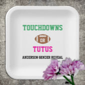 Touchdowns of tutus Gender onthullen Papieren Bordje
