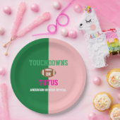 Touchdowns of tutus Gender onthullen Papieren Bordje (Feest)