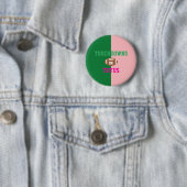 Touchdowns of tutus Gender onthullen Ronde Button 5,7 Cm (In situ)
