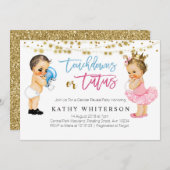 Touchdowns of Tutus gender-openbaring Kaart (Voorkant / Achterkant)