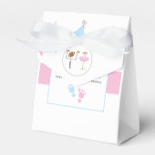 Touchdowns of tutus Gender Reopenbaarmakingparty Bedankdoosjes (Voorkant Zijde)