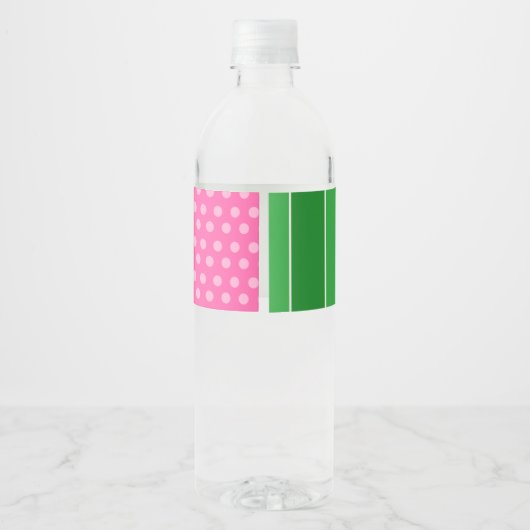 Touchdowns of tutus Gender Reopenbaarmakingparty Waterfles Etiket (Achterkant)