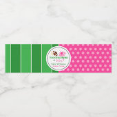 Touchdowns of tutus Gender Reopenbaarmakingparty Waterfles Etiket (Enkel label)