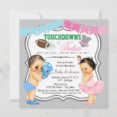 Touchdowns of tutus Gender Reopenbaart partijuitno Kaart (Voorkant)