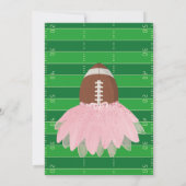 Touchdowns of Tutus Gender Reopenbaart Uitnodiging (Achterkant)