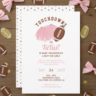 Touchdowns of Tutus Voetbal Geslacht Reveal Kaart