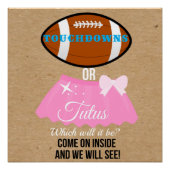 Touchdowns of tutus wat 20x20 welkom zal zijn perfect poster (Voorkant)