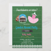 Touchdowns of tutusuitnodiging kaart (Voorkant)
