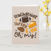 Touchdowns Turkije & Pie | Oh, mijn Kaart (Gele Bloem)