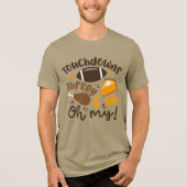 Touchdowns Turkije & Pie | Oh, mijn Tri-Blend Shirt (Voorkant)