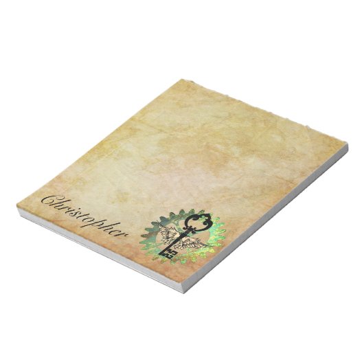 Touche aile Steampunk et bloc-notes de roue Cog (Tourné)