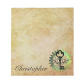 Touche aile Steampunk et bloc-notes de roue Cog (Devant)