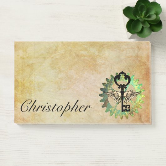 Touche aile Steampunk et notes post-it de la roue  (Bureau)