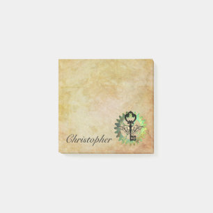 Touche aile Steampunk et notes post-it de la roue
