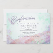 Touche de couleurs Confirmation Invitation (Devant)