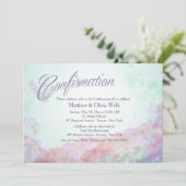 Touche de couleurs Confirmation Invitation (Debout devant)